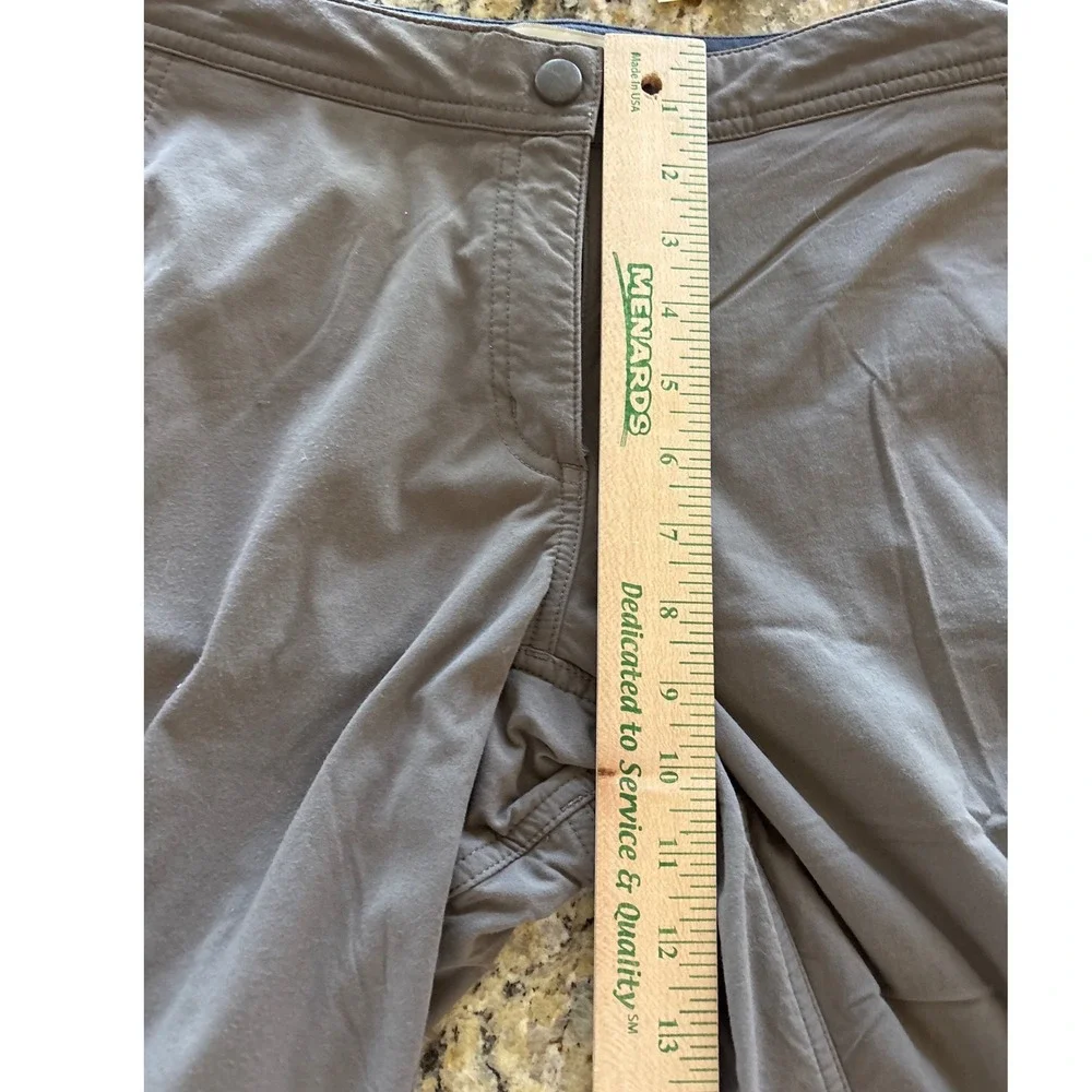 LL Bean Comfort Trail Pants Lined Ash Brown hiking camping cabin 31